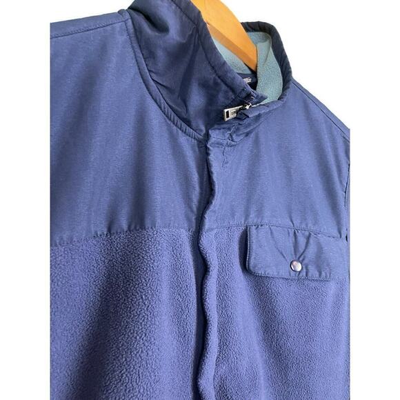 Chaps Ralph Lauren Fleece Vest Mens Size XXL Navy Blue Zip Up with Pockets - Picture 6 of 8